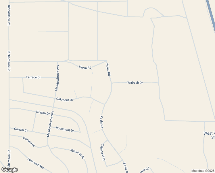 map of restaurants, bars, coffee shops, grocery stores, and more near Koala Road in Adelanto