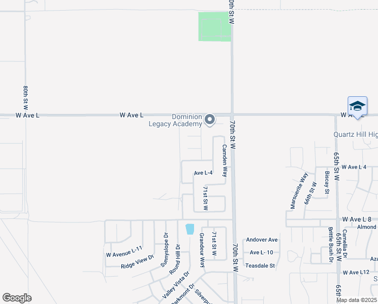 map of restaurants, bars, coffee shops, grocery stores, and more near 7146 La Sarra Drive in Lancaster