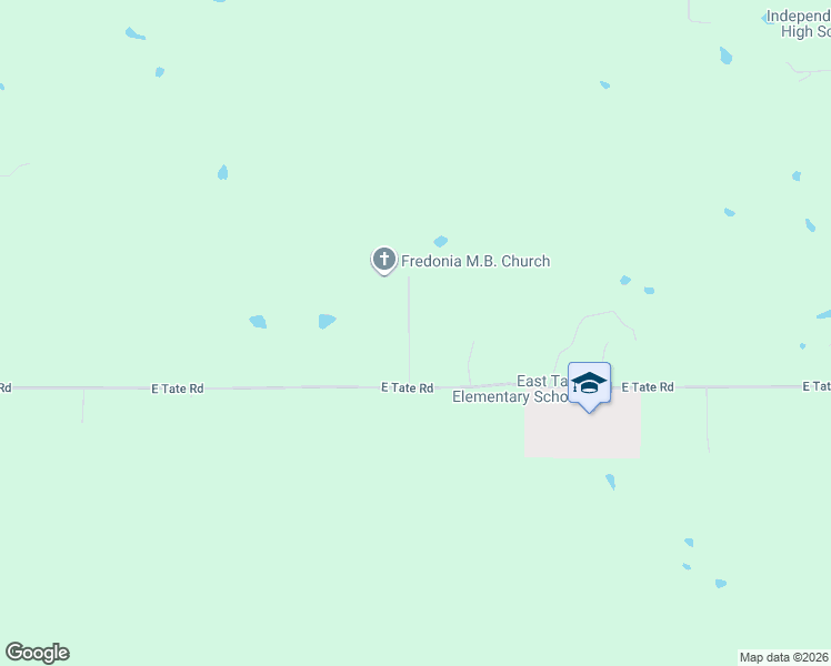 map of restaurants, bars, coffee shops, grocery stores, and more near 66 Fredonia Road in Senatobia