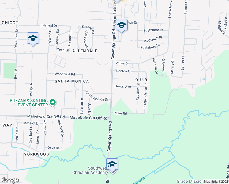 map of restaurants, bars, coffee shops, grocery stores, and more near 5920 Palo Alto Drive in Little Rock