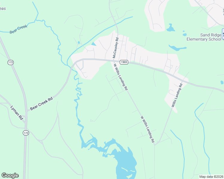 map of restaurants, bars, coffee shops, grocery stores, and more near 308 Burley Drive in Hubert