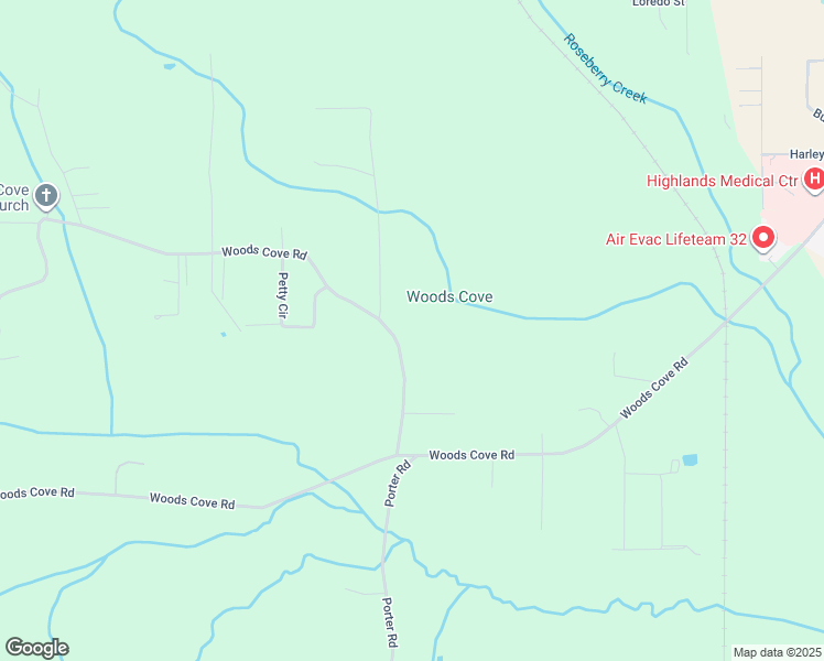 map of restaurants, bars, coffee shops, grocery stores, and more near 4075 Woods Cove Road in Scottsboro