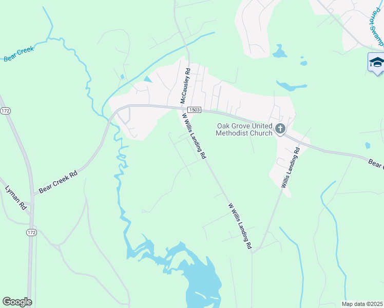 map of restaurants, bars, coffee shops, grocery stores, and more near 202 Lanieve Court in Hubert