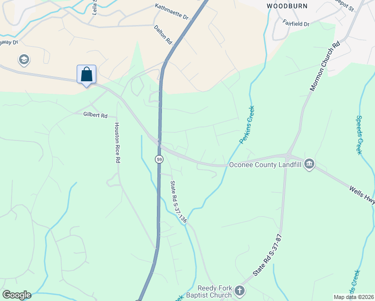 map of restaurants, bars, coffee shops, grocery stores, and more near 15250 Wells Highway in Seneca