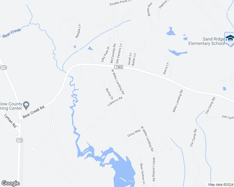 map of restaurants, bars, coffee shops, grocery stores, and more near 313 Burley Drive in Hubert