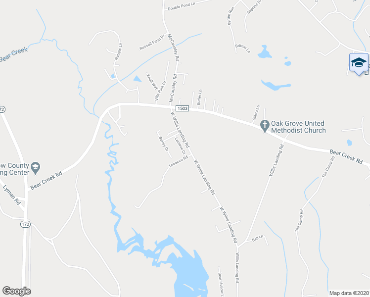 map of restaurants, bars, coffee shops, grocery stores, and more near 205 Lanieve Court in Hubert