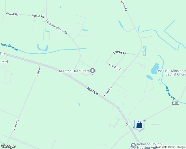 map of restaurants, bars, coffee shops, grocery stores, and more near in Lumberton