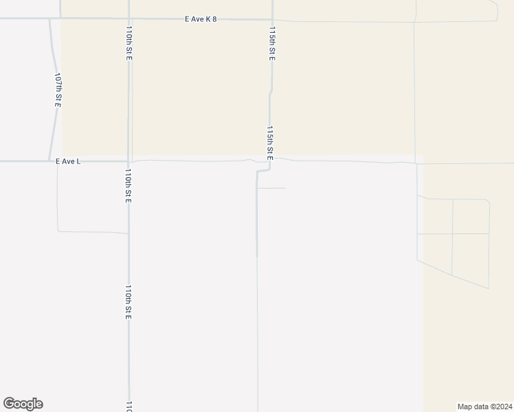 map of restaurants, bars, coffee shops, grocery stores, and more near 115th Street East in Palmdale