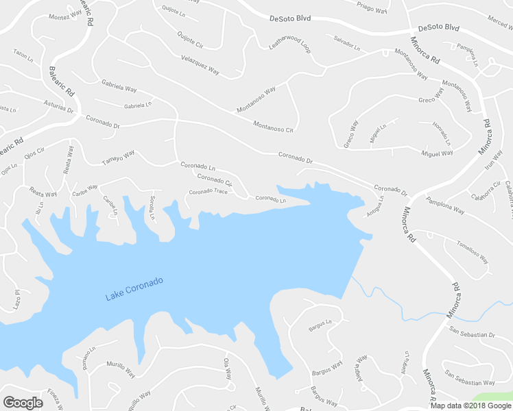 map of restaurants, bars, coffee shops, grocery stores, and more near 40 Coronado Lane in Hot Springs Village