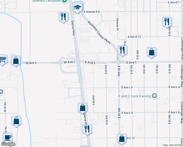map of restaurants, bars, coffee shops, grocery stores, and more near in Hi Vista