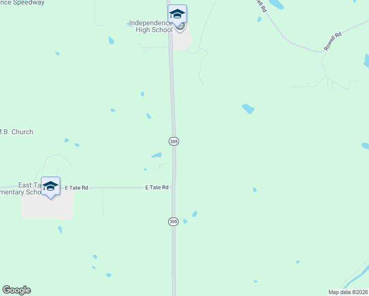 map of restaurants, bars, coffee shops, grocery stores, and more near 2770 Mississippi 305 in Coldwater