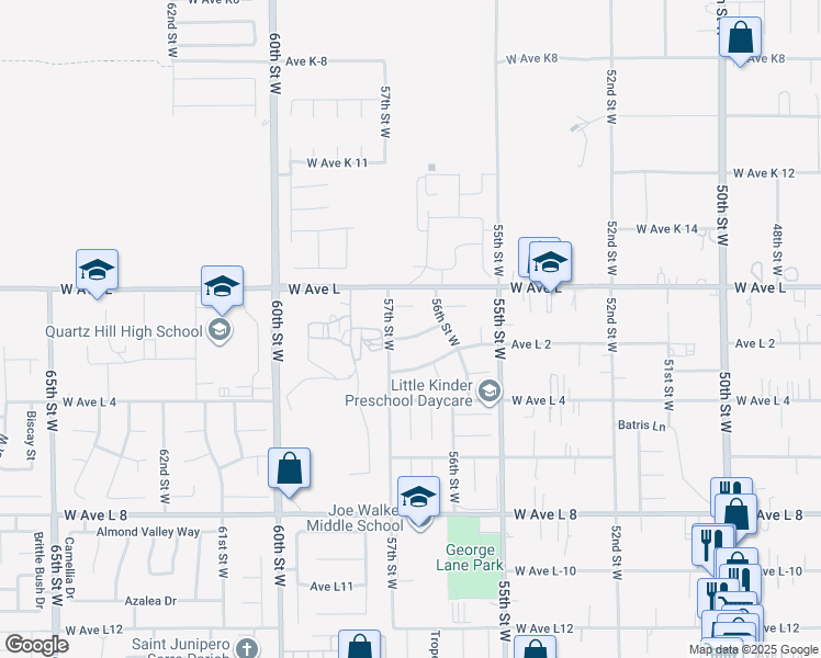 map of restaurants, bars, coffee shops, grocery stores, and more near in Lancaster