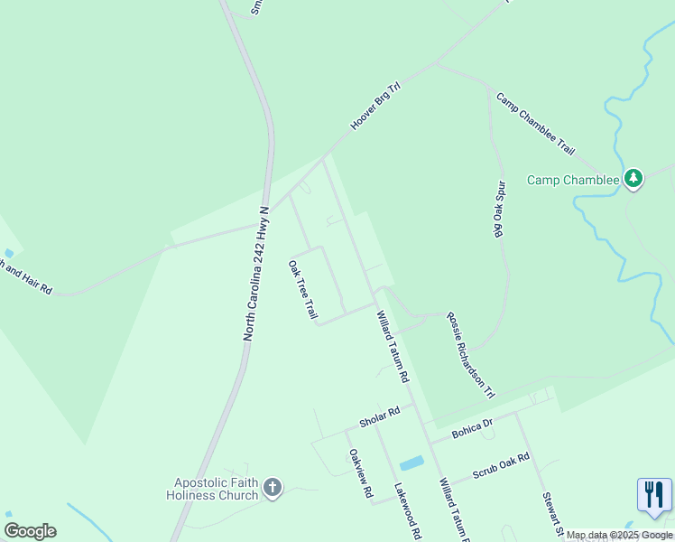 map of restaurants, bars, coffee shops, grocery stores, and more near 525 Oak Tree Trail in Elizabethtown