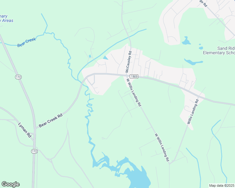 map of restaurants, bars, coffee shops, grocery stores, and more near 424 West Willis Landing Road in Hubert