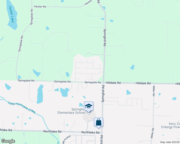 map of restaurants, bars, coffee shops, grocery stores, and more near 6141 Remington Drive in Alexander
