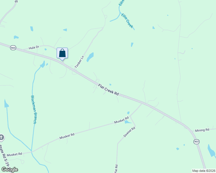 map of restaurants, bars, coffee shops, grocery stores, and more near 5323 Flat Creek Road in Heath Springs