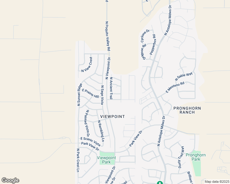 map of restaurants, bars, coffee shops, grocery stores, and more near 7300 East Greenscape View in Prescott Valley