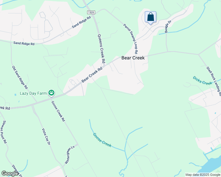 map of restaurants, bars, coffee shops, grocery stores, and more near 115 Wayne Road in Hubert