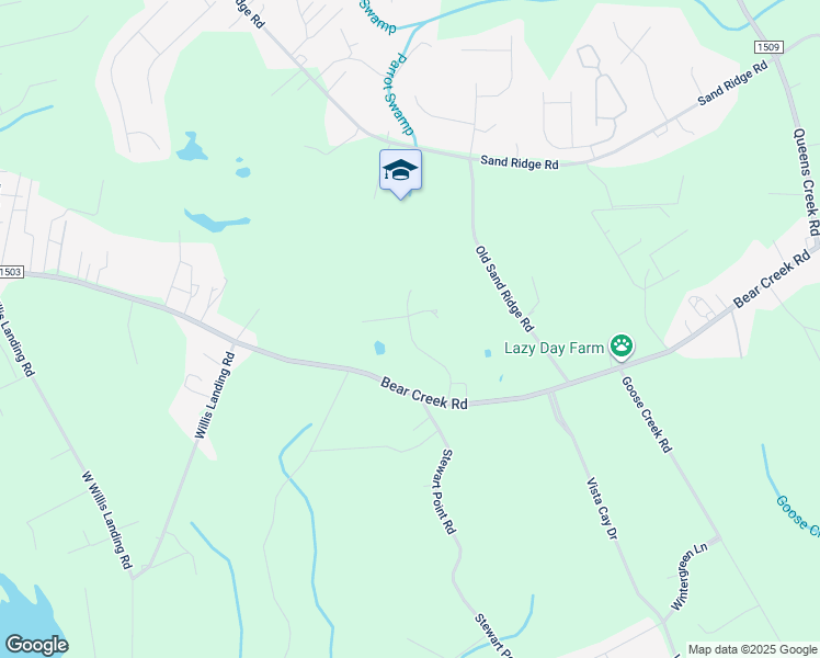 map of restaurants, bars, coffee shops, grocery stores, and more near 116 Glencroft Rd in Hubert
