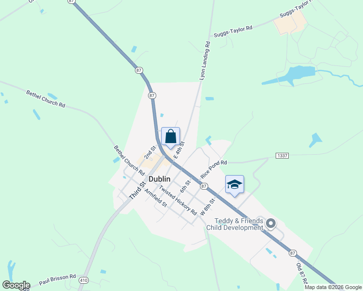 map of restaurants, bars, coffee shops, grocery stores, and more near 97 East 4th Street in Elizabethtown