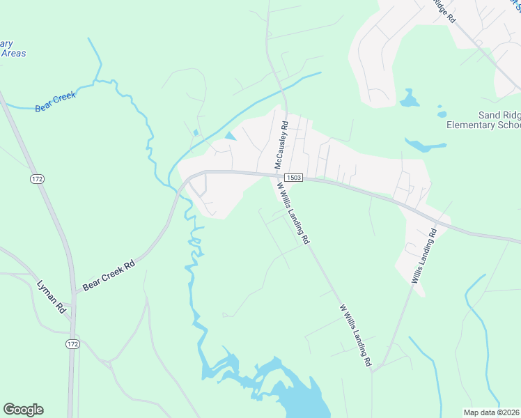 map of restaurants, bars, coffee shops, grocery stores, and more near 424 West Willis Landing Road in Hubert