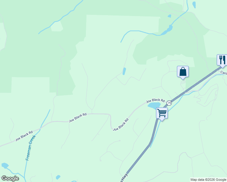 map of restaurants, bars, coffee shops, grocery stores, and more near 256 Whippoorwill Lane in Sautee Nacoochee
