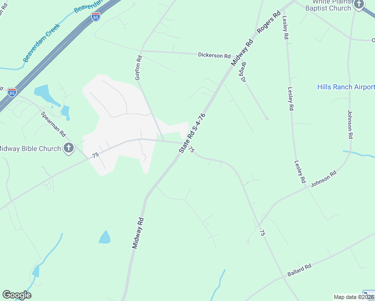 map of restaurants, bars, coffee shops, grocery stores, and more near 901 Cherokee Road in Pelzer