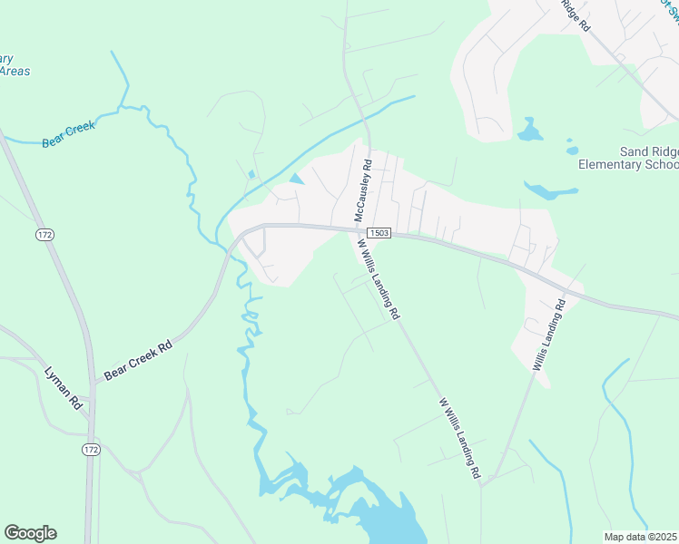 map of restaurants, bars, coffee shops, grocery stores, and more near 424 West Willis Landing Road in Hubert