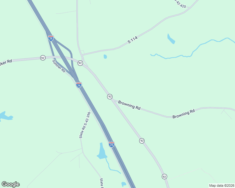 map of restaurants, bars, coffee shops, grocery stores, and more near 2080 Browning Road in Enoree