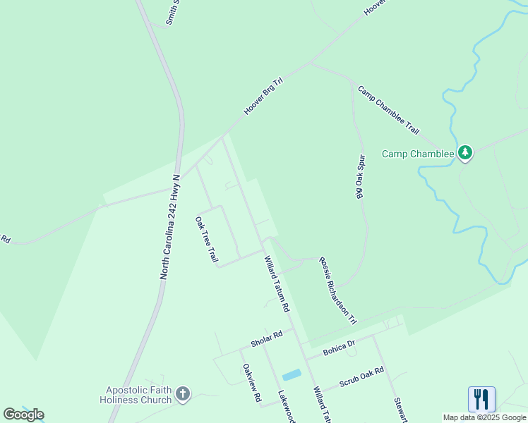 map of restaurants, bars, coffee shops, grocery stores, and more near 830 Willard Tatum Road in Elizabethtown