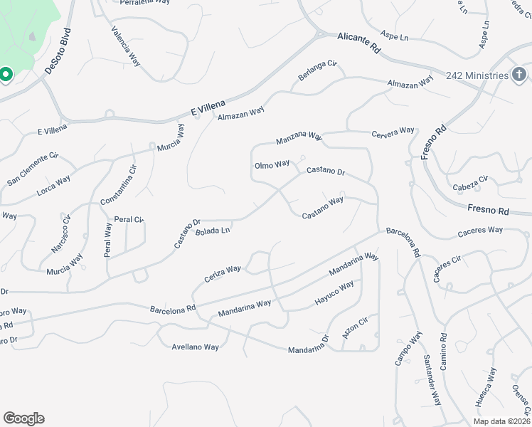 map of restaurants, bars, coffee shops, grocery stores, and more near 51 Castano Drive in Hot Springs