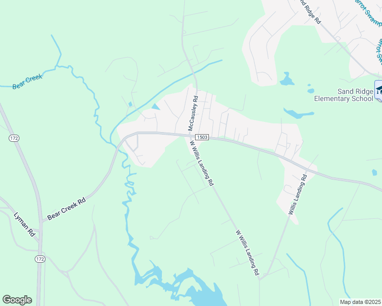 map of restaurants, bars, coffee shops, grocery stores, and more near 401 West Willis Landing Road in Hubert