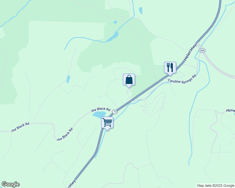 map of restaurants, bars, coffee shops, grocery stores, and more near 142 Smoke Rise Drive in Sautee Nacoochee