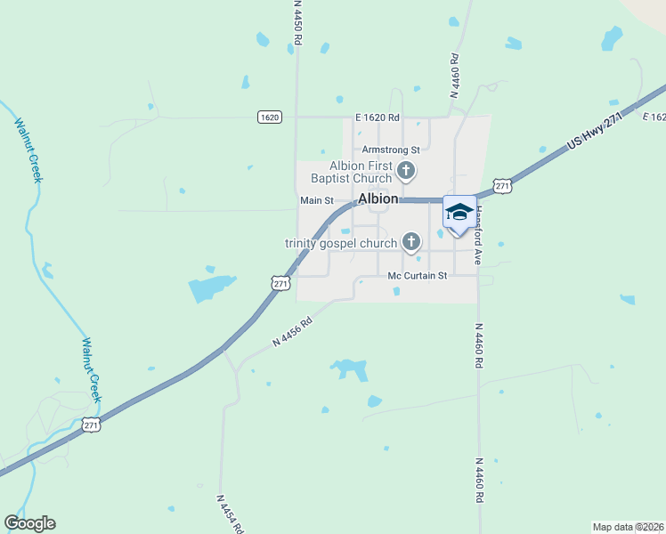 map of restaurants, bars, coffee shops, grocery stores, and more near 2609 Kentucky Avenue in Talihina