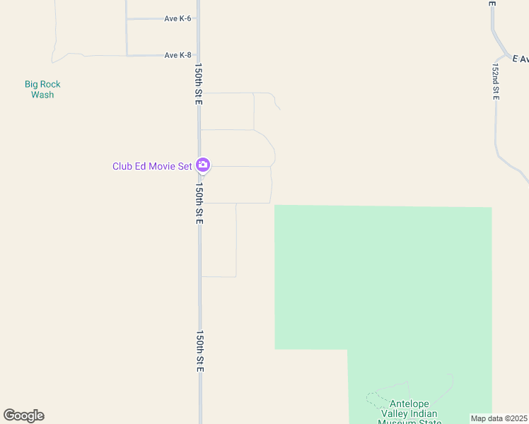 map of restaurants, bars, coffee shops, grocery stores, and more near 15300 East Avenue L in Lancaster