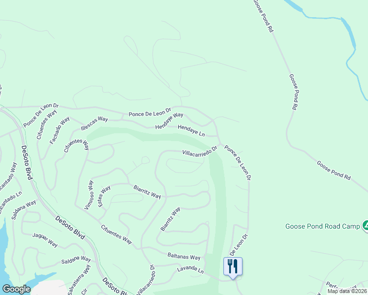 map of restaurants, bars, coffee shops, grocery stores, and more near 115 Villacarriedo Drive in Hot Springs Village