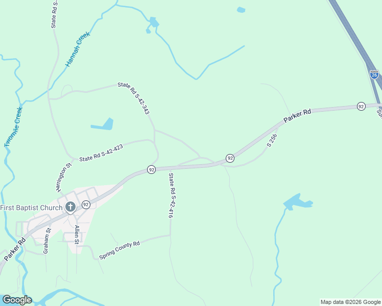 map of restaurants, bars, coffee shops, grocery stores, and more near 161 State Road S-42-343 in Enoree