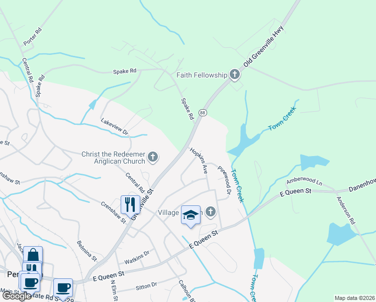 map of restaurants, bars, coffee shops, grocery stores, and more near 1014 Hopkins Avenue in Pendleton