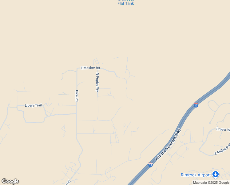 map of restaurants, bars, coffee shops, grocery stores, and more near 2755 East Lupine Lane in Lake Montezuma