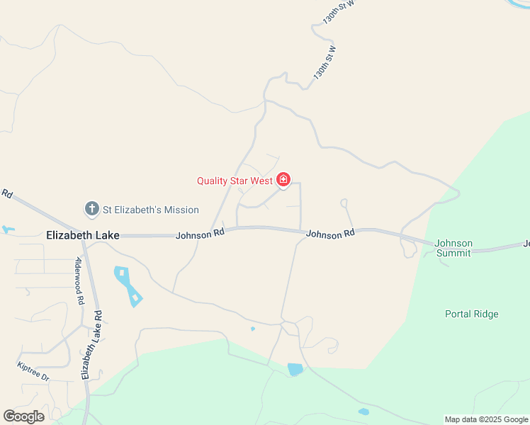 map of restaurants, bars, coffee shops, grocery stores, and more near McCloud Drive in Elizabeth Lake