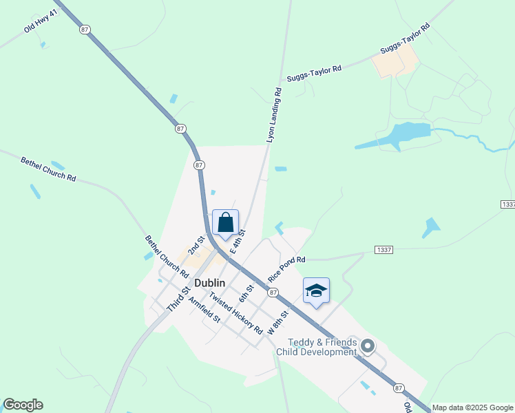 map of restaurants, bars, coffee shops, grocery stores, and more near 210 East 4th Street in Elizabethtown