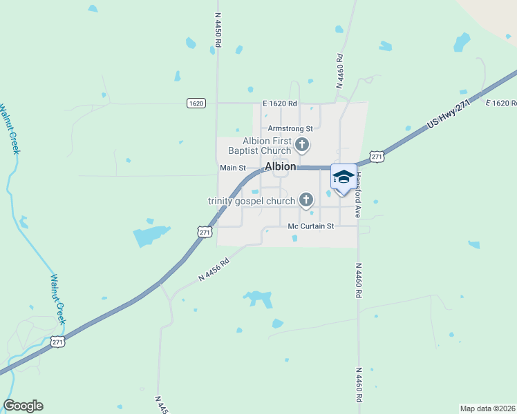 map of restaurants, bars, coffee shops, grocery stores, and more near 2609 Kentucky Avenue in Talihina