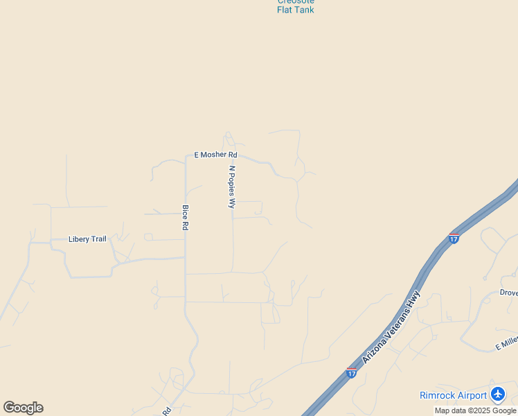 map of restaurants, bars, coffee shops, grocery stores, and more near 2755 East Lupine Lane in Lake Montezuma