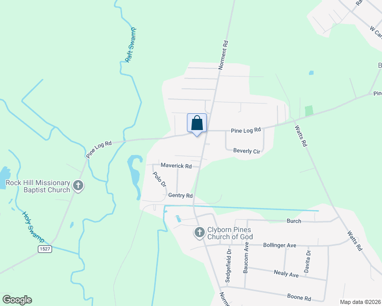 map of restaurants, bars, coffee shops, grocery stores, and more near 34 Valtlee Drive in Lumberton