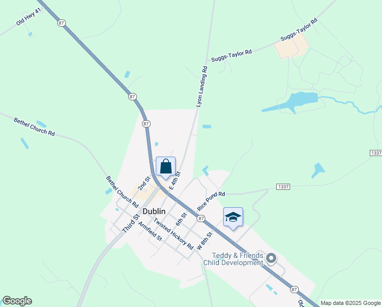 map of restaurants, bars, coffee shops, grocery stores, and more near 210 East 4th Street in Elizabethtown
