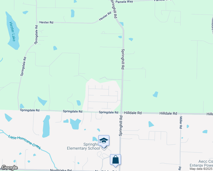 map of restaurants, bars, coffee shops, grocery stores, and more near 6209 Doreen Drive in Alexander