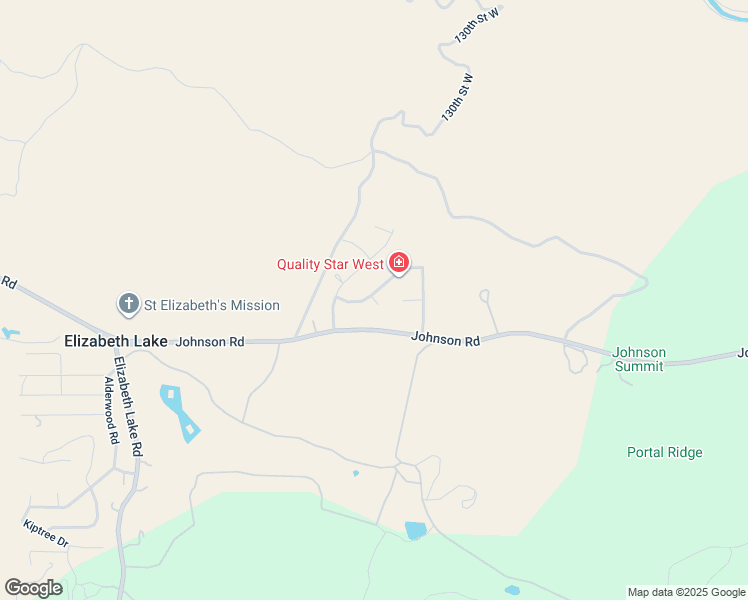 map of restaurants, bars, coffee shops, grocery stores, and more near McCloud Drive in Elizabeth Lake