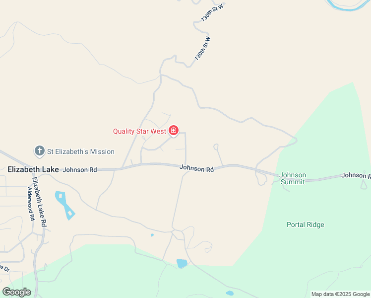 map of restaurants, bars, coffee shops, grocery stores, and more near Limeridge Drive in Elizabeth Lake