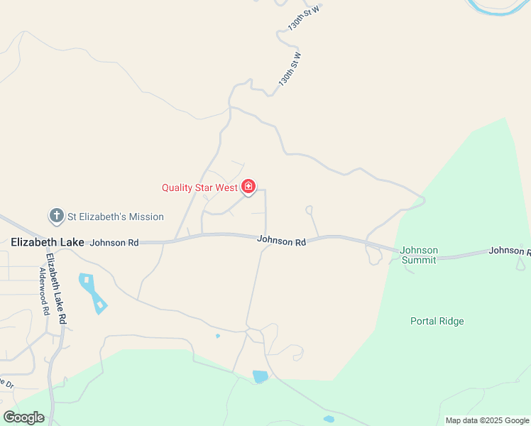 map of restaurants, bars, coffee shops, grocery stores, and more near Limeridge Drive in Elizabeth Lake