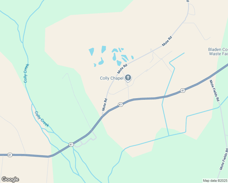 map of restaurants, bars, coffee shops, grocery stores, and more near 4077 Mote Road in Harrells